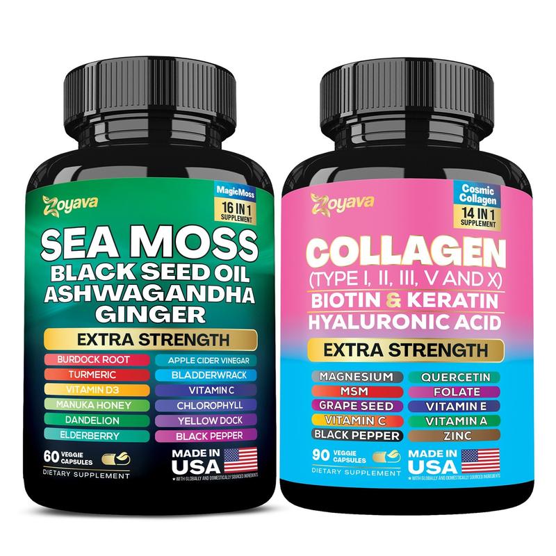 Dynamic Vitality Bundle - Zoyava Sea Moss Multivitamin & Power Combo