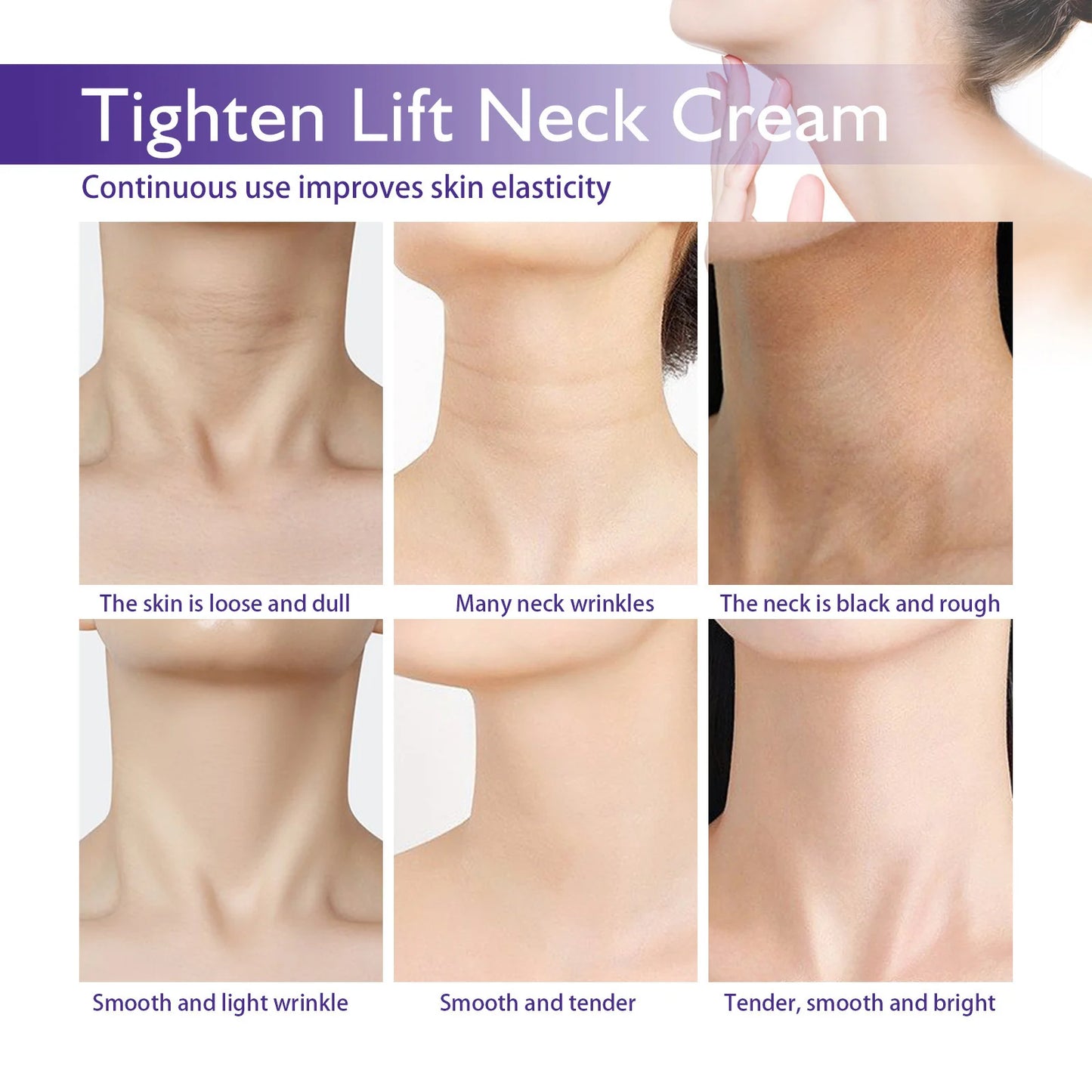 GOPURE Neck Cream - Tighten & Lift Firming Neck Cream for Crepey Skin