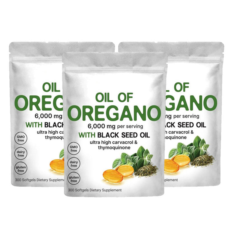 Micro Ingredients Oregano Oil with Black Seed Oil, 300 softgels