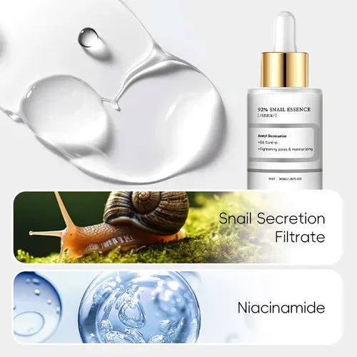 🔥From Korean 👨⚕️Natural Skincare🐌Snail Serum Firming & Brightening Lightening Serum with Oil