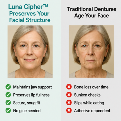 🌎Ends Today: 70% OFF! ⏰Luna Cipher™ Medical Full Denture with Strong Suctiond🦷American Dental Association(ADA) Certification✅