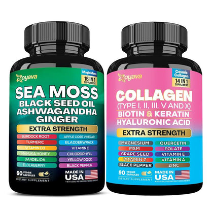 Dynamic Vitality Bundle - Zoyava Sea Moss Multivitamin & Power Combo