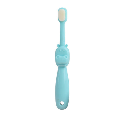 Little Hippo Kids Toothbrush: Soft bristles, short handle, suitable for children aged 0-8.