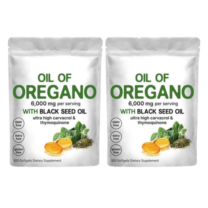 Micro Ingredients Oregano Oil with Black Seed Oil, 300 softgels