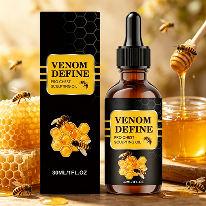 🔥 MEN’S CHEST-CONTOUR UPGRADE💪 Luna Cipher™ VenomDefine Pro Chest Sculpting Oil 🐝 Daily Bee Venom Support for a Firmer-Looking, More Defined Chest