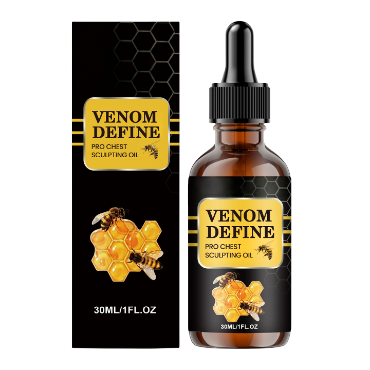 🔥 MEN’S CHEST-CONTOUR UPGRADE💪 Luna Cipher™ VenomDefine Pro Chest Sculpting Oil 🐝 Daily Bee Venom Support for a Firmer-Looking, More Defined Chest