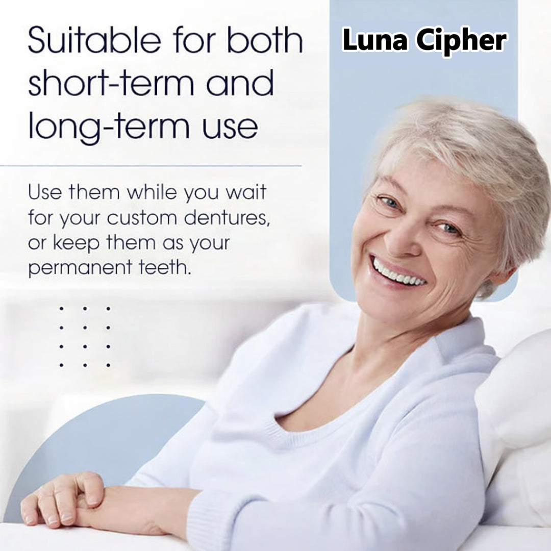 👑2026 Eaily Hot Sale Ends Today: 70% OFF! Luna Cipher Custom Custom-Fit Full Functional DenturesMake you more confident – Made in the USA & FDA-Certified