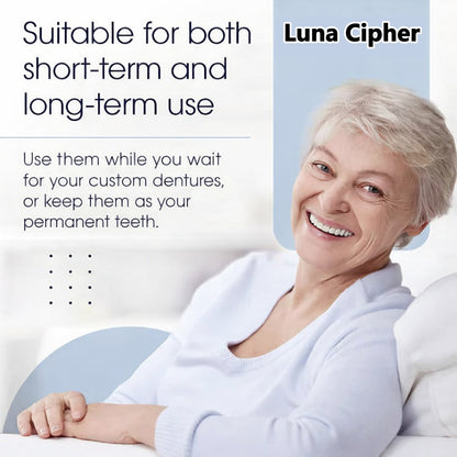 👑2026 Eaily Hot Sale Ends Today: 70% OFF! Luna Cipher Custom Custom-Fit Full Functional DenturesMake you more confident – Made in the USA & FDA-Certified