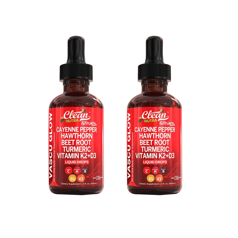 Cayenne Pepper Supplement Liquid Drops + Hawthorn Berry, Vitamin D3 K2 Organic Beet Root Powder, Ceylon Cinnamon, Turmeric Curcumin, Panax Ginseng