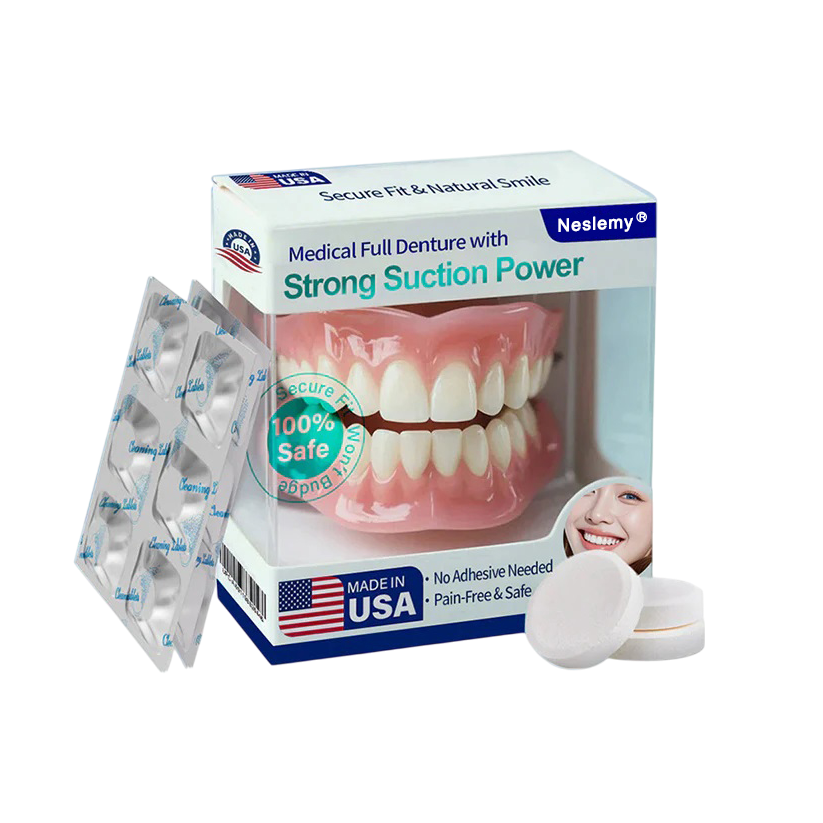 🦷Medical Full Denture with Strong Suction ✅ Made and Shipped from the（USA）