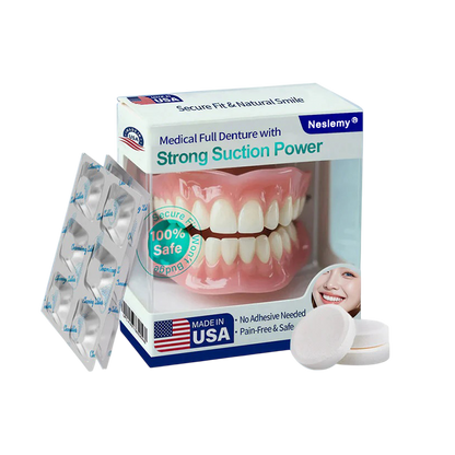 🦷Medical Full Denture with Strong Suction ✅ Made and Shipped from the（USA）