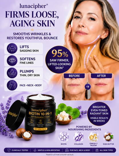 lunacipher BIOTIN 10-IN-1 SKIN RESTORATION CREAM