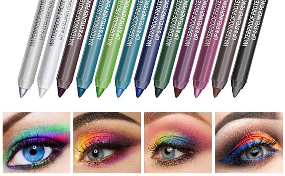 🔥Wasserfester Eyeliner mit langem Halt – 13 lebendige Farbtöne