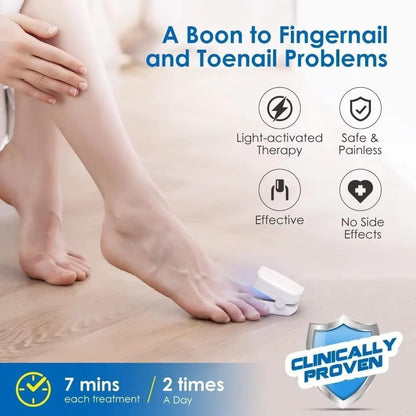 Revolutionary High Efficiency Light Therapy Device for Toenail Disease, Light Therapy Nail Fungus, Nail Cleaning and Care Device (1 Piece)