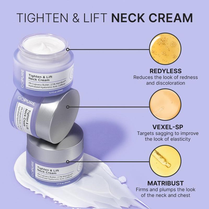 GOPURE Neck Cream - Tighten & Lift FirmingNeck Cream for Crepey Skin