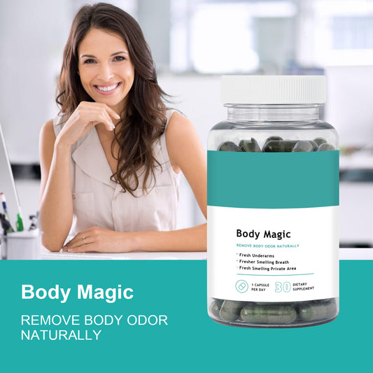 Body Magic Chlorophyll Pill - For Body Odor, Detox & Skin