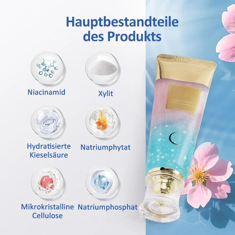 🔥Letzter Tag 60% Rabatt🎁Niacinamid Whitening Zahnpasta - – hellt die Zähne auf, schützt den Zahnschmelz und erfrischt den Atem mit jeder Bürste! 🦷🌿