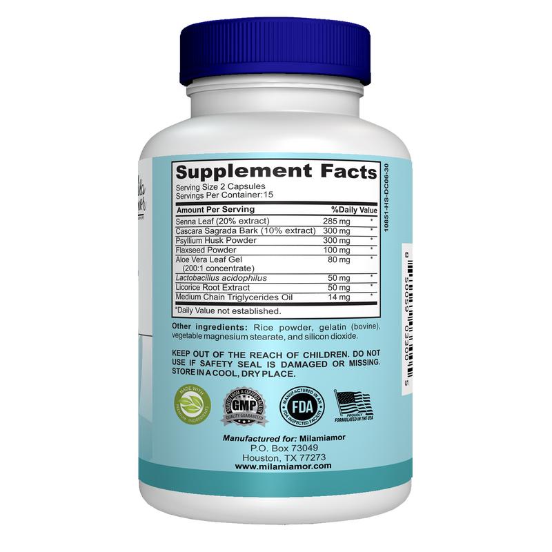 15 Day Cleanse - Gut and Colon Support | Advanced Formula with Fiber  | Made in USA