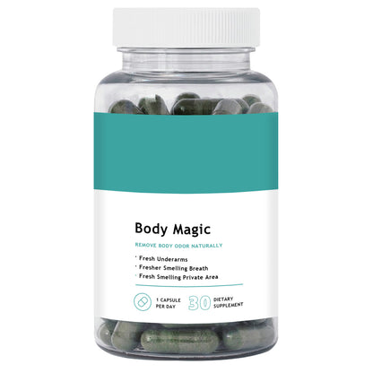 Body Magic Chlorophyll Pill - For Body Odor, Detox & Skin