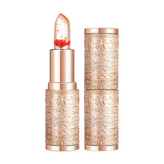 Flower and Gold Foil Essence Color-Changing Lip Balm Base