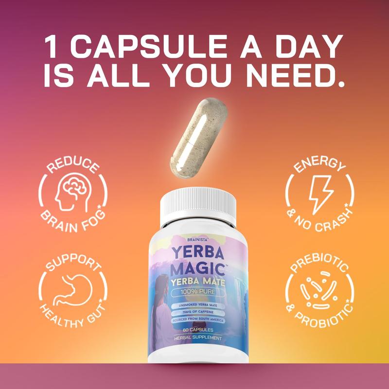 Yerba Magic Capsules – Pure Yerba Mate & 5-in-1 Superblend | Clean Natural Energy