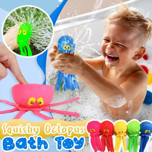 Water Spraying Octopus Squeeze Toy