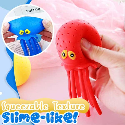 Water Spraying Octopus Squeeze Toy