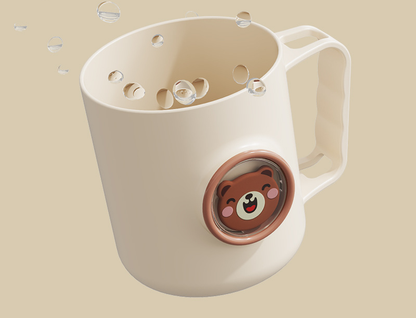 Cute and adorable mouthwash cup for babies, children, students, dormitories, home use, couples, toothbrush cups, water cups, and wash cups with handles.