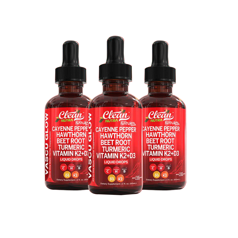 Cayenne Pepper Supplement Liquid Drops + Hawthorn Berry, Vitamin D3 K2 Organic Beet Root Powder, Ceylon Cinnamon, Turmeric Curcumin, Panax Ginseng