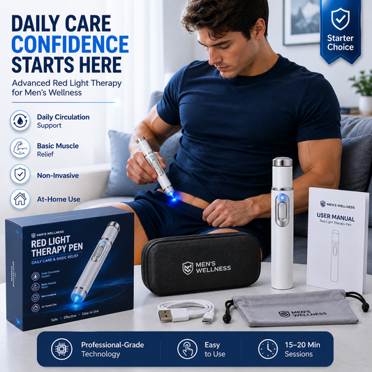 Advanced sonic shock therapy can restore the health of body tissues, enhance men's self-confidence, and relieve muscle pain, joint stiffness, and tendon discomfort.