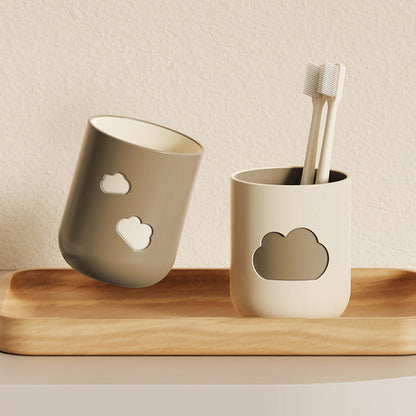 Cloud-shaped mouthwash cup, two-tone cloud-shaped wash cup, household toothbrush cup, cute wash cup for dormitories and students.