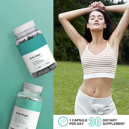 Body Magic Chlorophyll Pill - For Body Odor, Detox & Skin