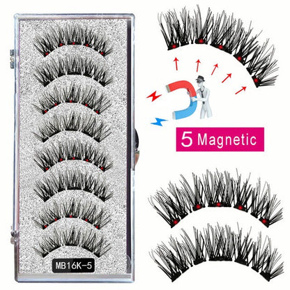 🎀Schöne große Aktion🔥WIEDERVERWENDBARES MAGNETISCHES WIMPERNSET