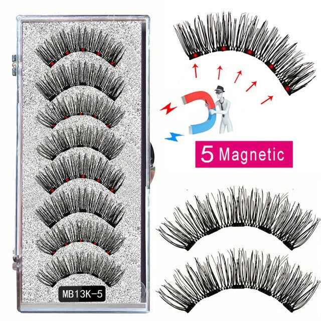 🎀Schöne große Aktion🔥WIEDERVERWENDBARES MAGNETISCHES WIMPERNSET