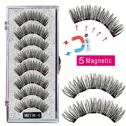 🎀Schöne große Aktion🔥WIEDERVERWENDBARES MAGNETISCHES WIMPERNSET