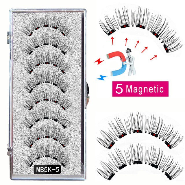 🎀Schöne große Aktion🔥WIEDERVERWENDBARES MAGNETISCHES WIMPERNSET