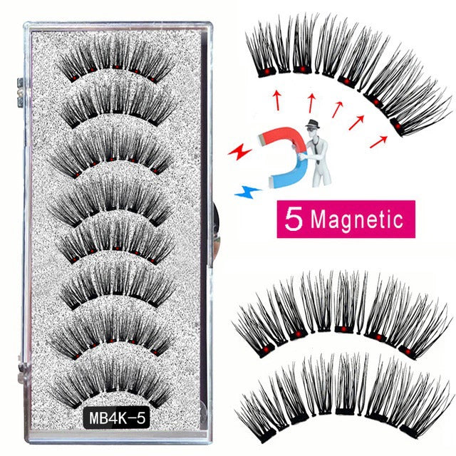 🎀Schöne große Aktion🔥WIEDERVERWENDBARES MAGNETISCHES WIMPERNSET