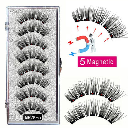 🎀Schöne große Aktion🔥WIEDERVERWENDBARES MAGNETISCHES WIMPERNSET