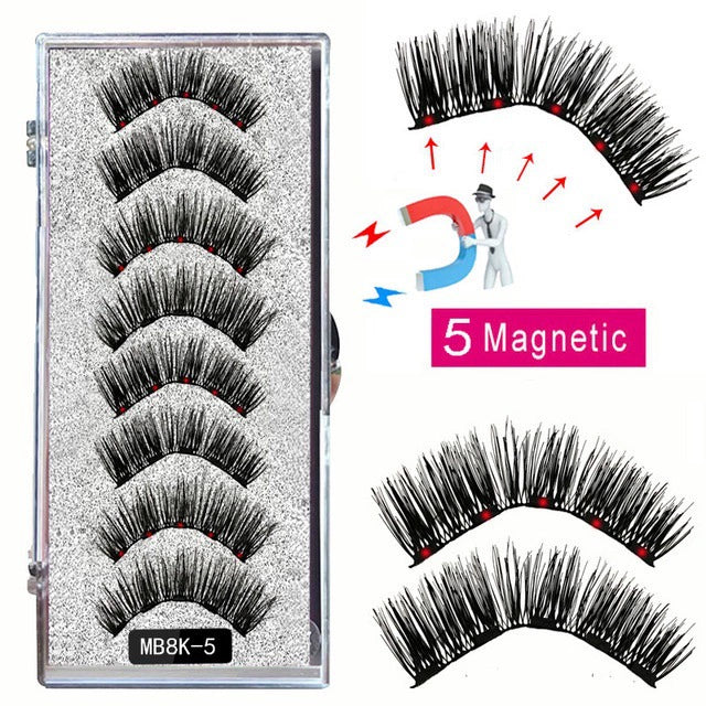 🎀Schöne große Aktion🔥WIEDERVERWENDBARES MAGNETISCHES WIMPERNSET