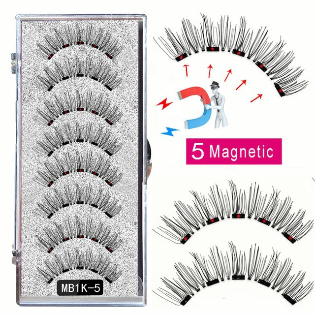 🎀Schöne große Aktion🔥WIEDERVERWENDBARES MAGNETISCHES WIMPERNSET