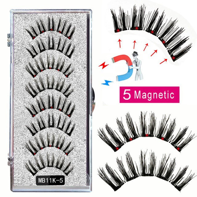 🎀Schöne große Aktion🔥WIEDERVERWENDBARES MAGNETISCHES WIMPERNSET