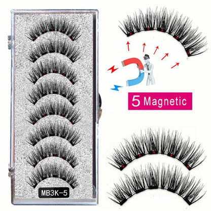 🎀Schöne große Aktion🔥WIEDERVERWENDBARES MAGNETISCHES WIMPERNSET