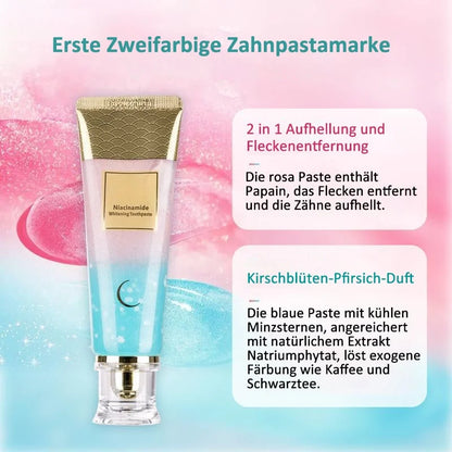 🔥Letzter Tag 60% Rabatt🎁Niacinamid Whitening Zahnpasta - – hellt die Zähne auf, schützt den Zahnschmelz und erfrischt den Atem mit jeder Bürste! 🦷🌿