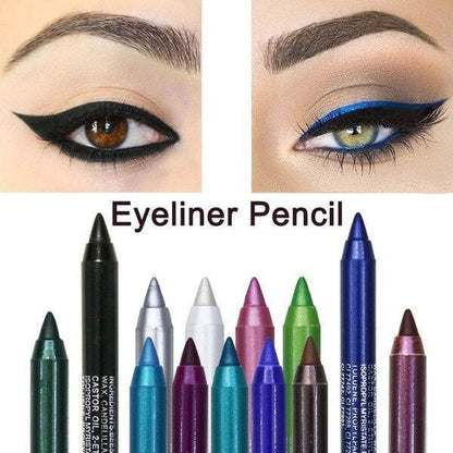 🔥Wasserfester Eyeliner mit langem Halt – 13 lebendige Farbtöne