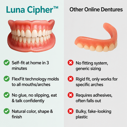 🌎Ends Today: 70% OFF! ⏰Luna Cipher™ Medical Full Denture with Strong Suctiond🦷American Dental Association(ADA) Certification✅