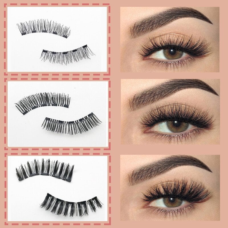 🎀Schöne große Aktion🔥WIEDERVERWENDBARES MAGNETISCHES WIMPERNSET