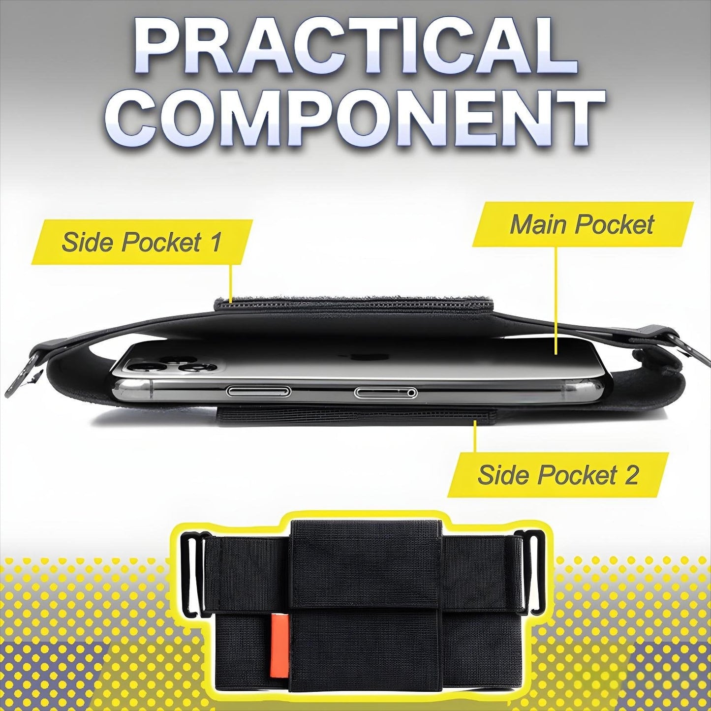 Exercise + Travel Elastic Waist Phone Bag