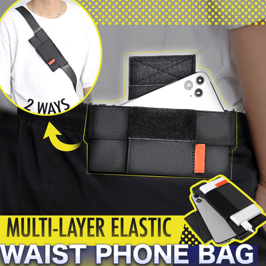 Exercise + Travel Elastic Waist Phone Bag