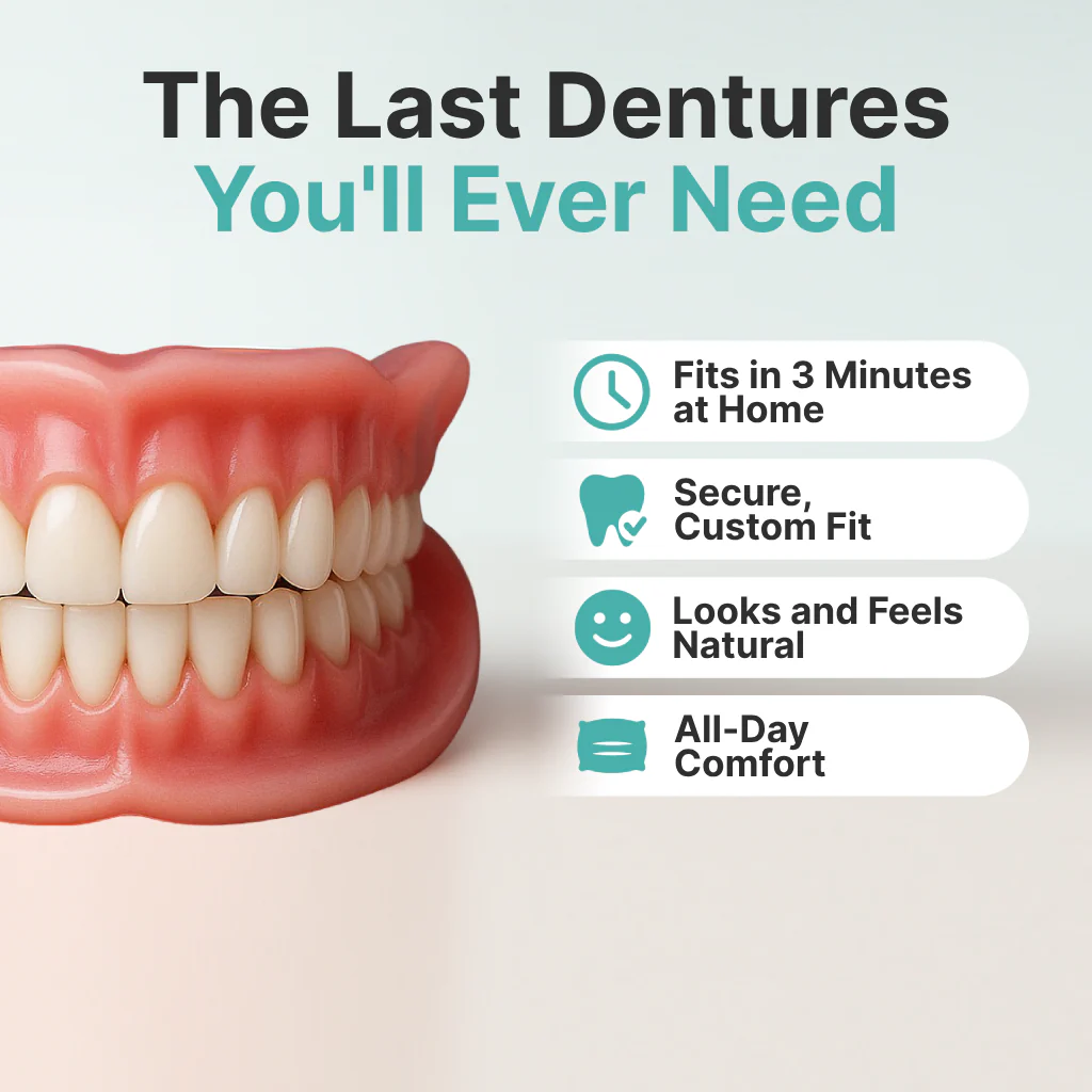 🌎Ends Today: 70% OFF! ⏰Eubuyercon™ Medical Full Denture with Strong Suctiond🦷American Dental Association(ADA) Certification✅