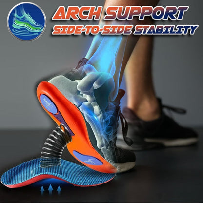 Shock-Absorbing Orthotic Sports Shoe Insoles